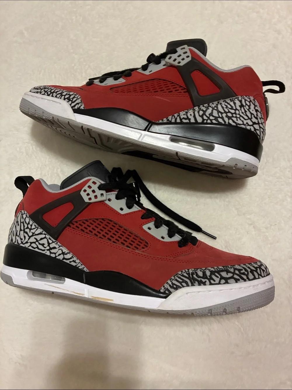 Red and Black Men's High-Top Sneakers